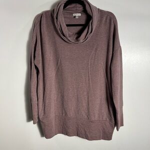 Garnet Hill Cowl Neck Knit Tunic Sz Medium